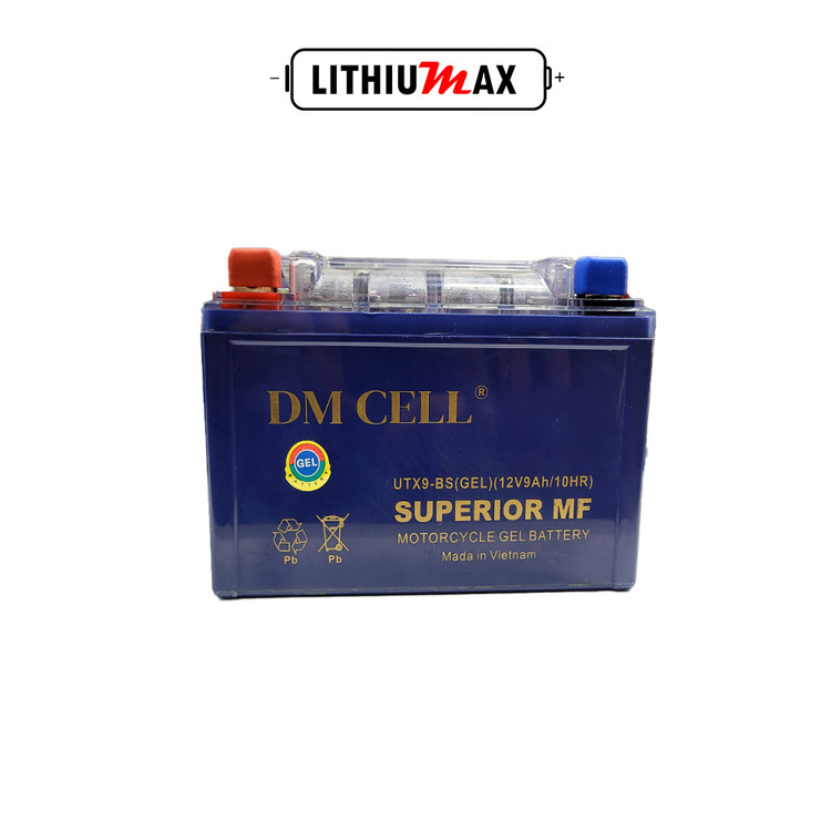 باتری اسیدی ژل موتور سیکلت 12ولت 9امپر Dmcell
