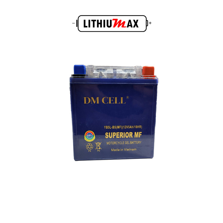 باتری اسیدی ژل موتور سیکلت 12ولت 5امپر Dmcell