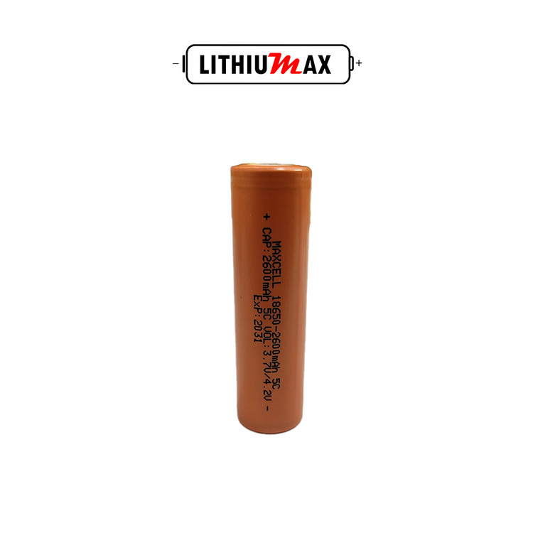 باتری18650(2600میلی امپر ساعت)maxcell 5c